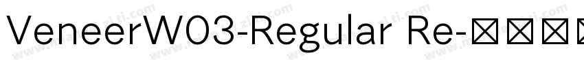 VeneerW03-Regular Re字体转换